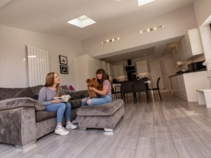 Northampton hup! home extension with skylights